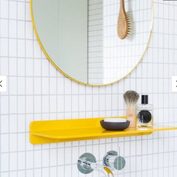 🎄Sabi Yellow Floating Shelf W17.7 X H3 X D5.7 in - Picture 2 of 8